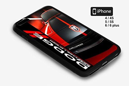 Red Chalanger Dodge Fans Sport Car Custom Funy Case Iphone (Iphone 6 plus5.5)
