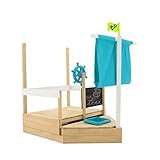 TP Toys Ahoy Wooden Ship Play Boat with Sandbox and