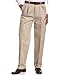 Haggar Men's Work To Weekend Khakis Hidden Expandable Waist No Iron Pleat Front Pant,Khaki,40x29