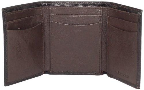 Perry Ellis Men's Michigan Slim Trifold, Brown, One Size
