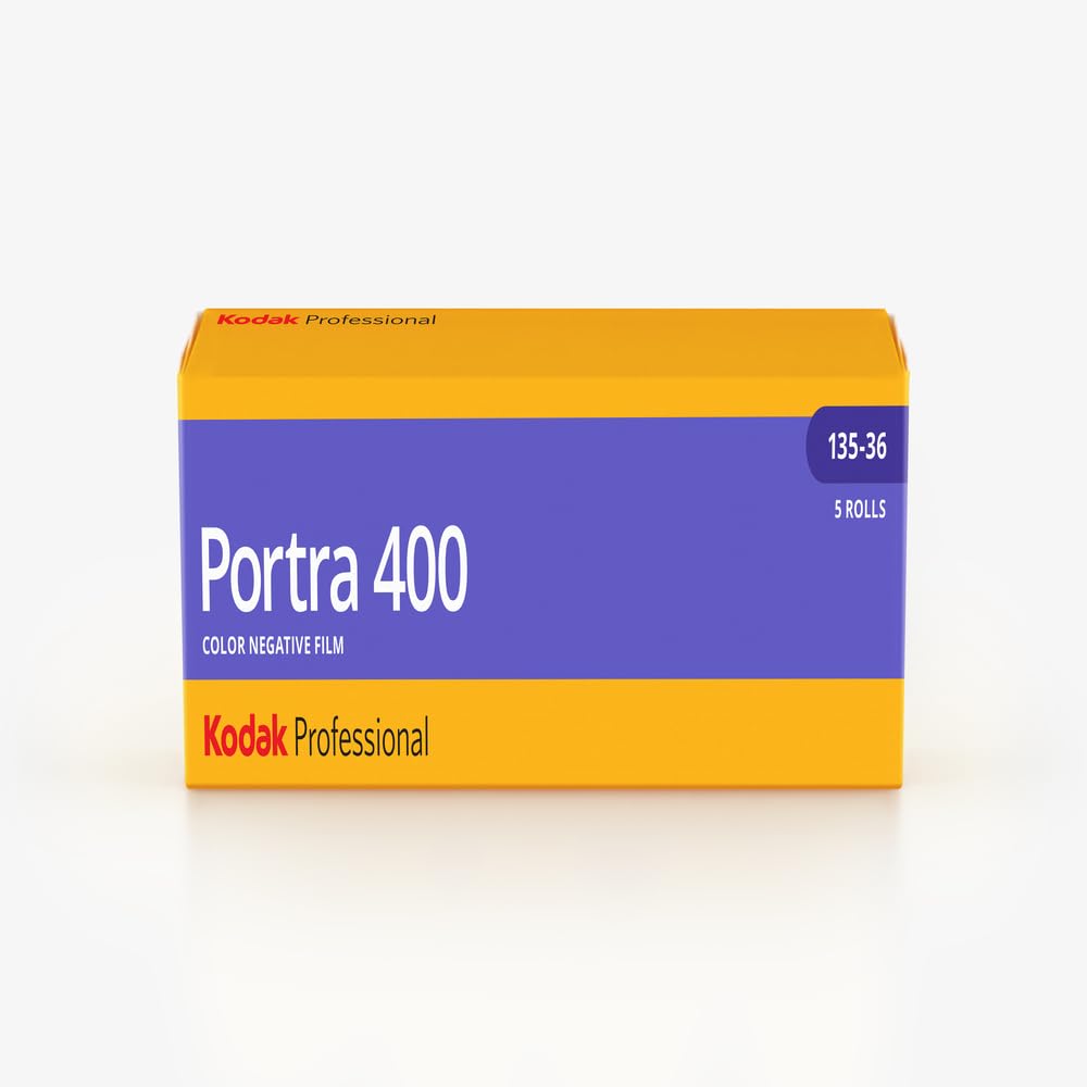 KODAK Portra 400 Professional ISO 400, 35 mm, 36 exposiciones, película negativa en color (5 rollos por paquete)