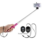 Selfie Stick,URPOWER® Extendable Selfie Stick with Bluetooth Remote Shutter for iPhone 6,5s 5c 5 4s 4,Samsung Galaxy S3 S2 (Not for iPhone 6 Plus,Samsung Galaxy Note,S4 S5)