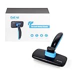 Slicker Brush for Pets - ColPet Pet Grooming Dematting Brush with Ergonomic Non-Slip Handle Easily Removes Mats and Tangles from Pet's Coat Perfect for Short, Medium & Long Haired Pet, Blue