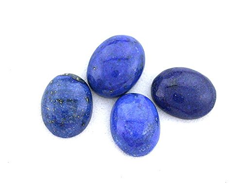 Two 9x7 9mm X 7mm Oval Lapis Cab Cabochon Gem Stone Gemstone Cm80