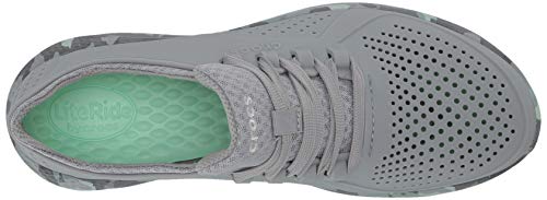 crocs sneakers light grey neo mint