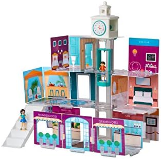 Wonderhood Grand Hotel - Customizable Design, Building and Play Set - Best Gift for Creativity, Learning and Fun