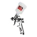 PowRyte Basic 100239 4.2 Oz Mini HVLP Gravity Feed Air Spray Gun - 0.8mm Nozzle