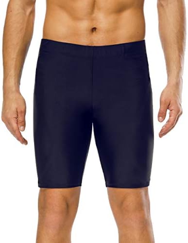 V FOR CITY Men's Long Swim Trunks Bathing Jammer Swimming Surfing Boardshorts