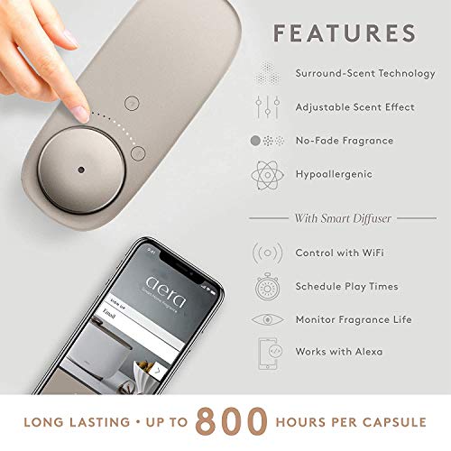 Aera Smart Fragrance Electric Diffuser, App Controlled Home Fragrance