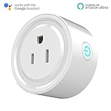 Smart Plug, Mini Outlet Compatible with Alexa Echo and Google Home Assistant, No Hub Required, WiFi Wireless Energy Save, Remote Control Devices from Anywhere, ETL Listed Timing Kuled K63(1pack)