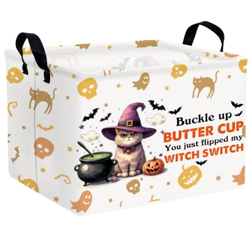 ASKETAM Halloween Pumpkin Storage Basket