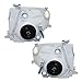 Brock Replacement Driver and Passenger Side Halogen Headlight Assembly Set Compatible with 2005-2007 Sequoia & 2005-2006 Tundra Double Cab
