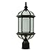 ETOPLIGHTING Contemporary Collection Exterior Outdoor Post Lantern with Beveled Clear Glass APL1024