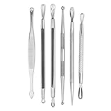 BLEMISH SPECIALIST Blemish Remover Kit with Case & Mirror - 6 Extractor Tool Set by Brilliant Beauty - Treatment for Acne Pimple Blackhead Whitehead Popping Removal for Nose & Face