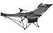 ANIGU Mesh Lounge Reclining Folding Camp Chair with Footrest (Gray)