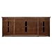 Leick Home 82360 Solid Wood Mission Oak Four Door TV Stand For 65