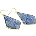 SUNYIK Women's Blue Aventurine Large Rhombus Dangle Earrings
