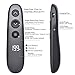 DinoFire Wireless Presenter Highlighting Magnify LED LCD Mac Digital Dot Remote Air Mouse Function USB Rechargeable Powerpoint Presentation Clicker Presentation Remote Slide Advancer RF 2.4GHz