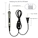 Soldering Iron Kit with On/Off Switch 60W 110V Adjustable Temperature Welding Soldering Iron, 5pcs Tips, Solder Sucker, Solder Wire, Tweezers, Desoldering Wick, Iron Stand and Sponge with Tool Case