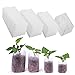 TUANTUAN 400 Pcs Biodegradable Non-Woven Grow Bags Plants Seeding Grow Bags Nursing Seedling Raising Pots Plants Pouch, 4 Sizesthumb 1