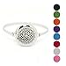 joymiao Essential Oil Diffuser Bracelet,Aromatherapy Jewelry Stainless Steel Locket Bracelets with 8 Color Pads,Girls Women Men Jewelry Gift Set