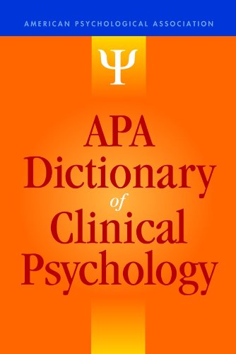 Download APA Dictionary of Clinical Psychology (APA Reference Books) Download APA Dictionary of Clinical Psychology (APA Reference Books)
