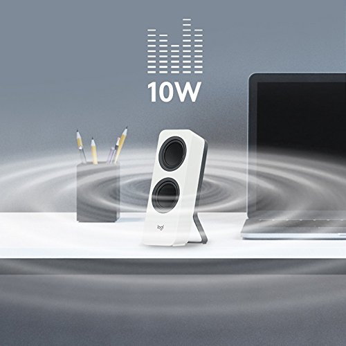 Logitech-Z207-Wireless-Bluetooth-PC-Speakers-Stereo-Sound-10-Watts-Peak-Power-35mm-Audio-Input-Headphone-Jack-Multi-Device-Easy-Switch-UK-Plug-ComputerTVSmartphoneTablet-White