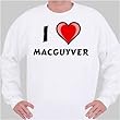 I Love macguyver Sweatshirt XXX-Large White