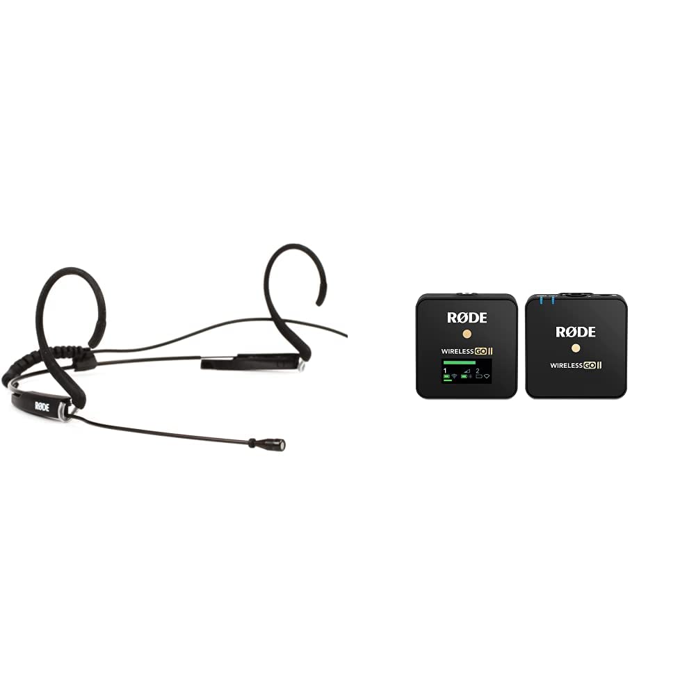 Rode HS2 Headset Microphone - Black & Wireless GO