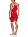 Asics Men's Snap Down Wrestling Singlet (Red/White)