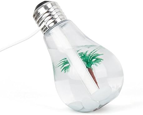 Mini USB Bulb Humidifier and Air Purifier with LED Lights
