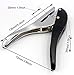 Kucaa Hand-held 1/8 inch 3mm Round Metal Silver Heavy Duty Single Circle Hole Punch for ID Cards PVC Cards Badge Photos