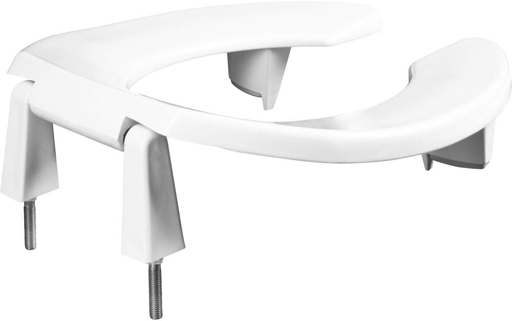 BEMIS 3L2055T 000 Medic-Aid 3" Lift Raised Open Front Plastic Toilet Seat, ROUND, Long Lasting Solid Plastic, White: Home Improvement