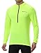 Spotti Men's Cycling Bike Jersey Long Sleeve with 3 Rear Pockets - Moisture Wicking, Breathable, Quick Dry Biking Shirt Yellow