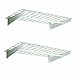 HyLoft 777 36-by-18-Inch Wall Shelf with Hanging Rod, 2-Pack primary