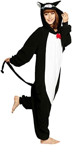 Everglamour5055601171593 Onesie/Body Suit, Unisex-Adult, Black, Small