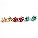 VK Accessories 3 Pairs Christmas Earring Bow Shape Santa Earrings for Women