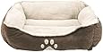 Sofantex Pet Bed - Fit Medium Sized Dog / Fat Cat, Machine Washable, Ultra Soft Pet Sofa - Dark Coffee
