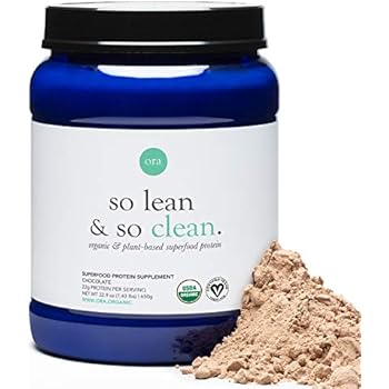 Ora Organic Vegan Protein Powder - 22g of Raw, Plant-Based, Low-carb Protein with Greens and Digestive Enzymes, Dairy-Free, Gluten-Free, Soy-Free, Paleo, Keto-Friendly - Chocolate Flavor, 20 Servings