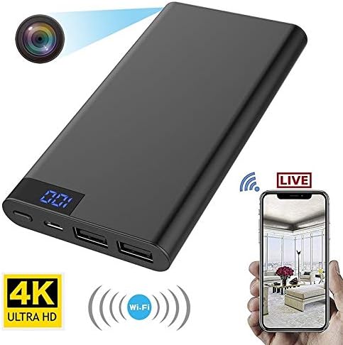 Woorea Power Bank Ultra HD 4K Hidden Camera WiFi Infrared Night Vision Motion Detection DVR Recorder Camera