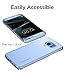 Spigen Thin Fit Galaxy S7 Edge Case with Premium Matte Finish Coating for Samsung Galaxy S7 Edge 2016 - Blue Coral