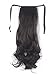 Haironline Ponytail Extensions Clip in Hair Extensions Tie up Hairpiece Binding Pony Tail Extension for Girl Lady Woman dark brown