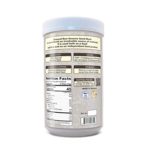 Ground Raw Sesame Seed Meal (1 lb/454 g)
