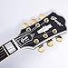 2019 NEW GROTE 335 style Jazz Electric Guitar Flame Maple top Semi-Hollow Body Gold Hardware (brown)