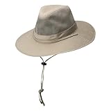 Dorfman Pacific Outdoors Solarweave Treated Cotton Hat, Camel, X-Large