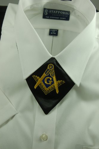 Tie Masonic Cravat Master Mason Square & Compass - The Masonic Exchange