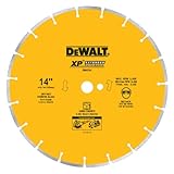 DEWALT DW4744 14-Inch Diamond Segmented Saw Blade with 1-Inch Arbor for Cured Concrete