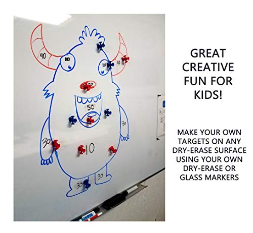 Eden Farmhouse Essentials Suction Cup Darts Chinese Throwing Star (Red and Blue) Extra Darts for Konkerd Game