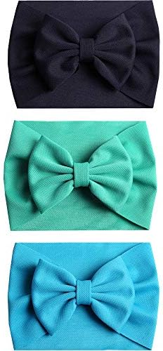 Baby Girl Nylon Bow Headband Knot Nylon Turban Elastic Head Wraps Hairband For Newborn Infant Toddle