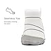 Feetures! Men's Elite Max Cushion Quarter, White + black, xl